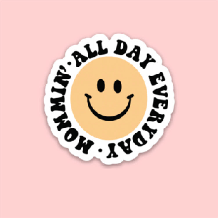 LMSS® STICKER - The Retro Edit - Mommin' All Day Everyday Little Mama Shirt Shop LLC