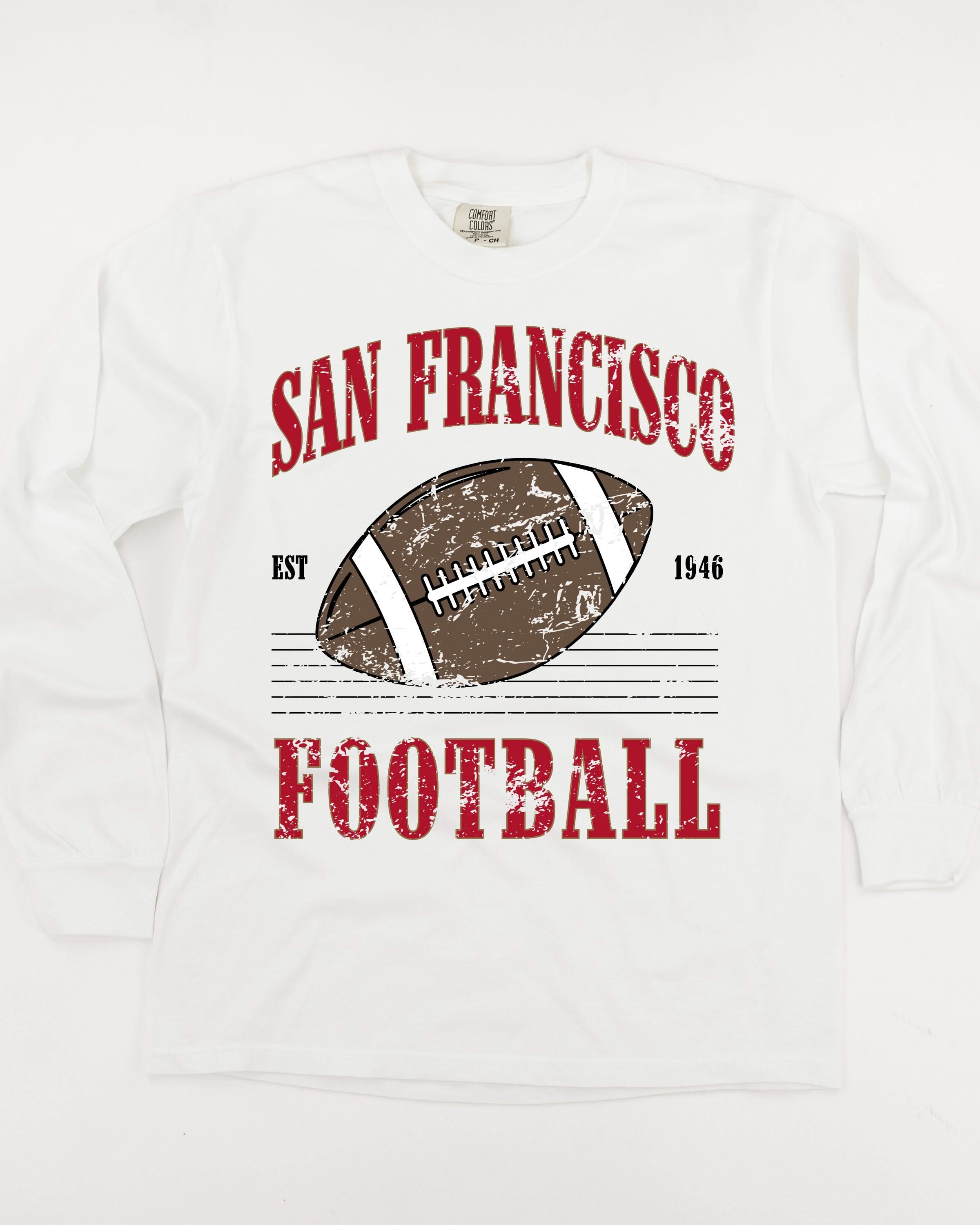 Touchdown Tees - LONG SLEEVE Comfort Colors Tee Little Mama Shirt Shop