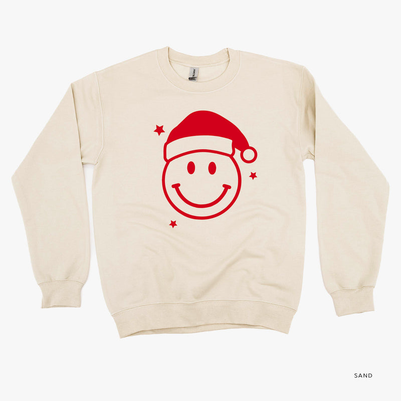 Santa Hat - Smiley Face - BASIC Fleece