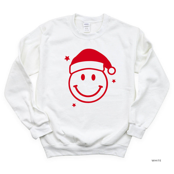 Santa Hat - Smiley Face - BASIC Fleece