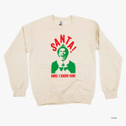 Santa! OMG! I Know Him! - BASIC Fleece Little Mama Shirt Shop LLC