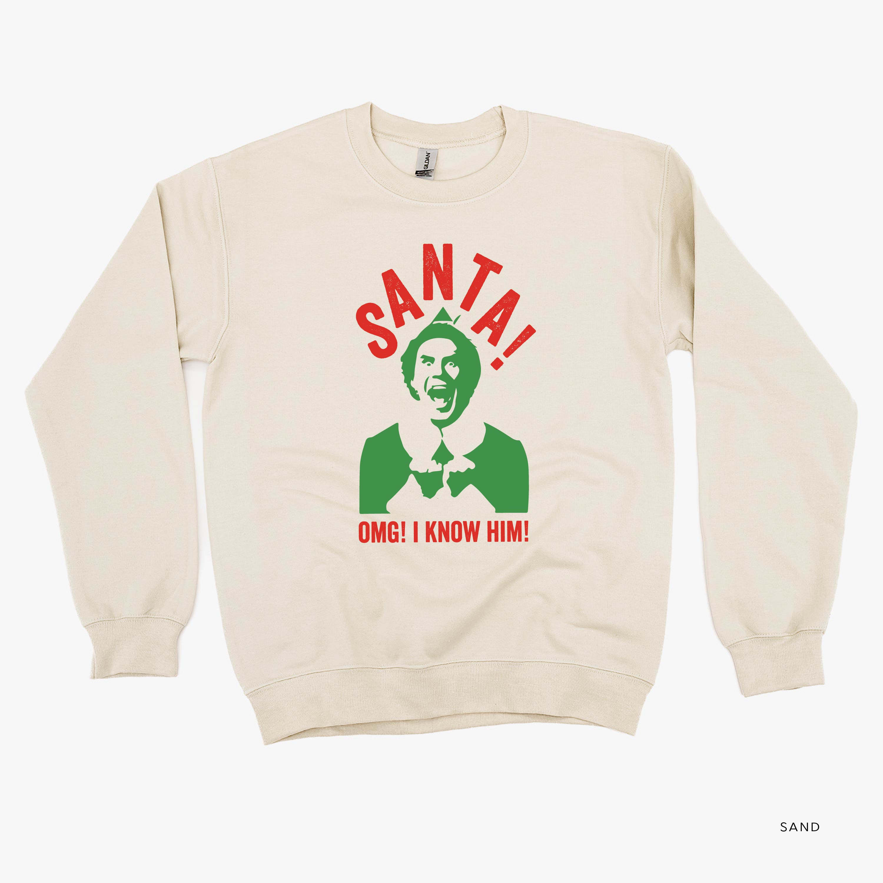 Santa! OMG! I Know Him! - BASIC Fleece Little Mama Shirt Shop LLC