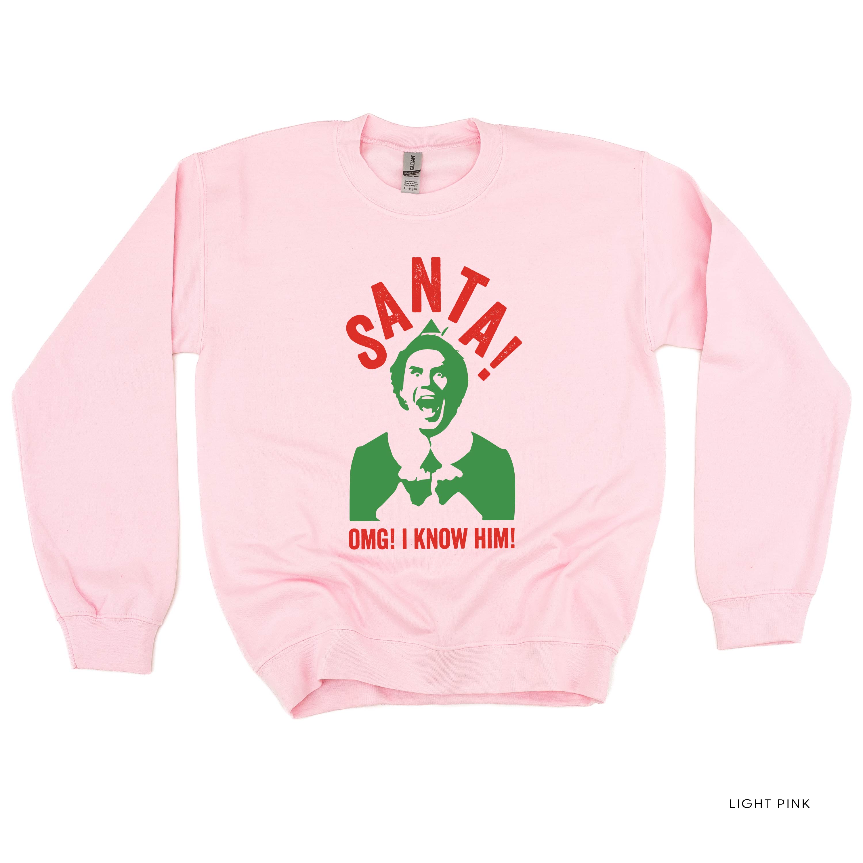 Santa! OMG! I Know Him! - BASIC Fleece Little Mama Shirt Shop LLC