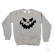 Scary Jack-o'-lantern Face - Basic Fleece Crewneck Little Mama Shirt Shop LLC