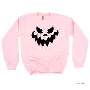 Scary Jack-o'-lantern Face - Basic Fleece Crewneck Little Mama Shirt Shop LLC