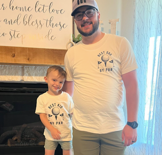 BEST DAD + KID BY PAR - Set of 2 Shirts