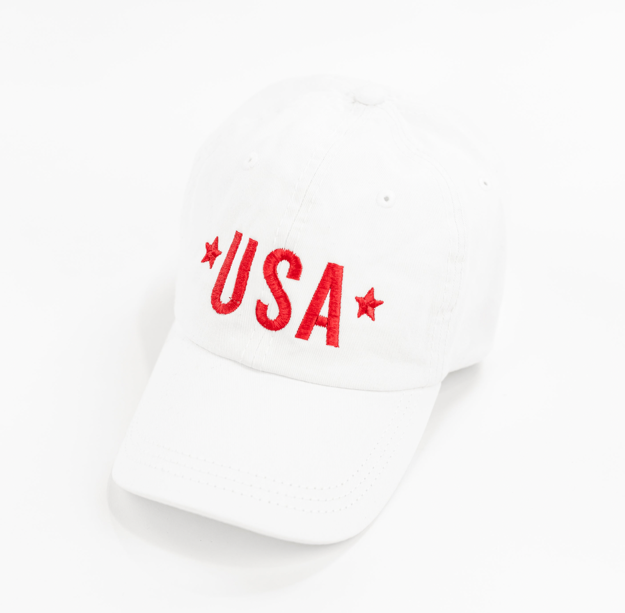 USA (Block Font - Two Stars) - Child Baseball Cap