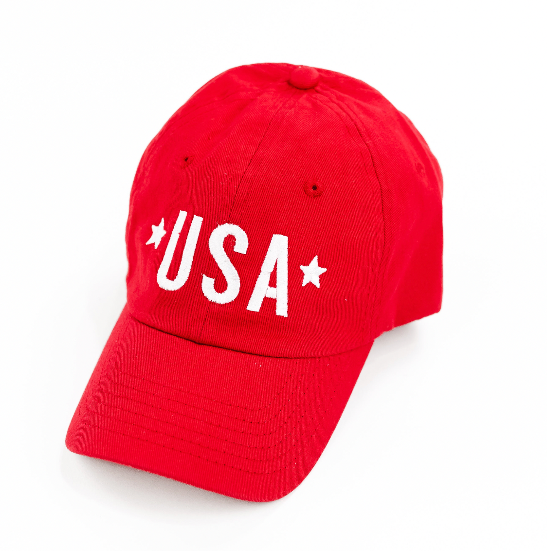 USA (Block Font - Two Stars) - Child Baseball Cap