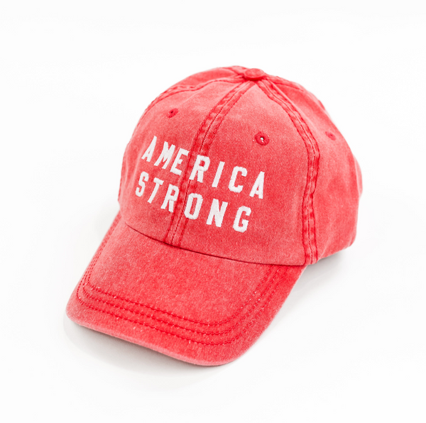 AMERICA STRONG - Adult Size Baseball Cap