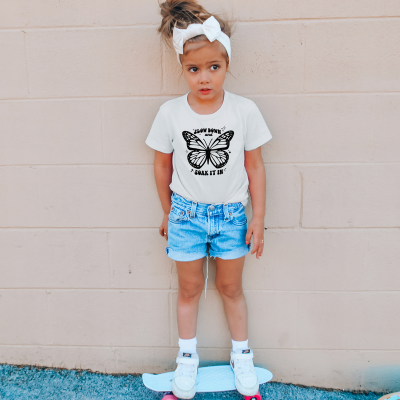 Slow Down and Soak It In - Short Sleeve Child Tee