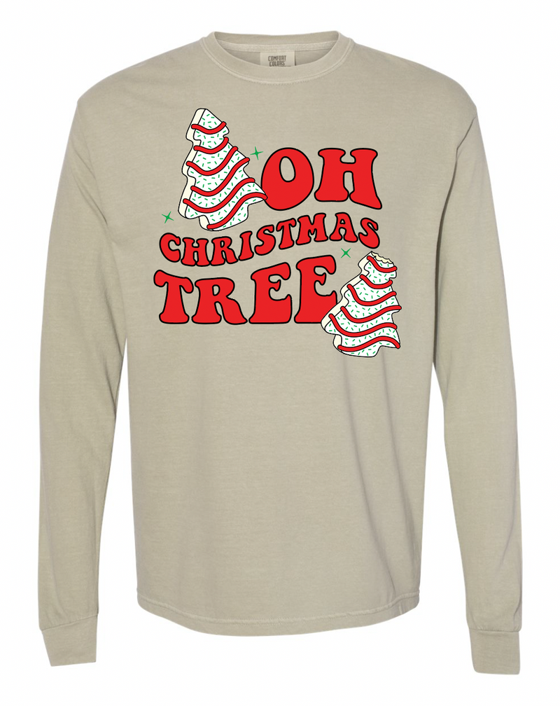 Oh Christmas Tree - LONG SLEEVE Comfort Colors Tee