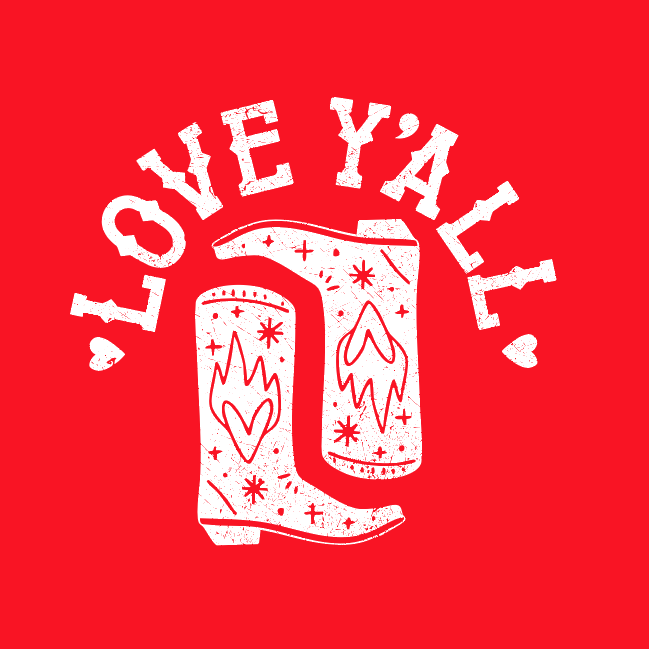 LMSS® VALENTINE STICKER - Love Y'All Little Mama Shirt Shop LLC