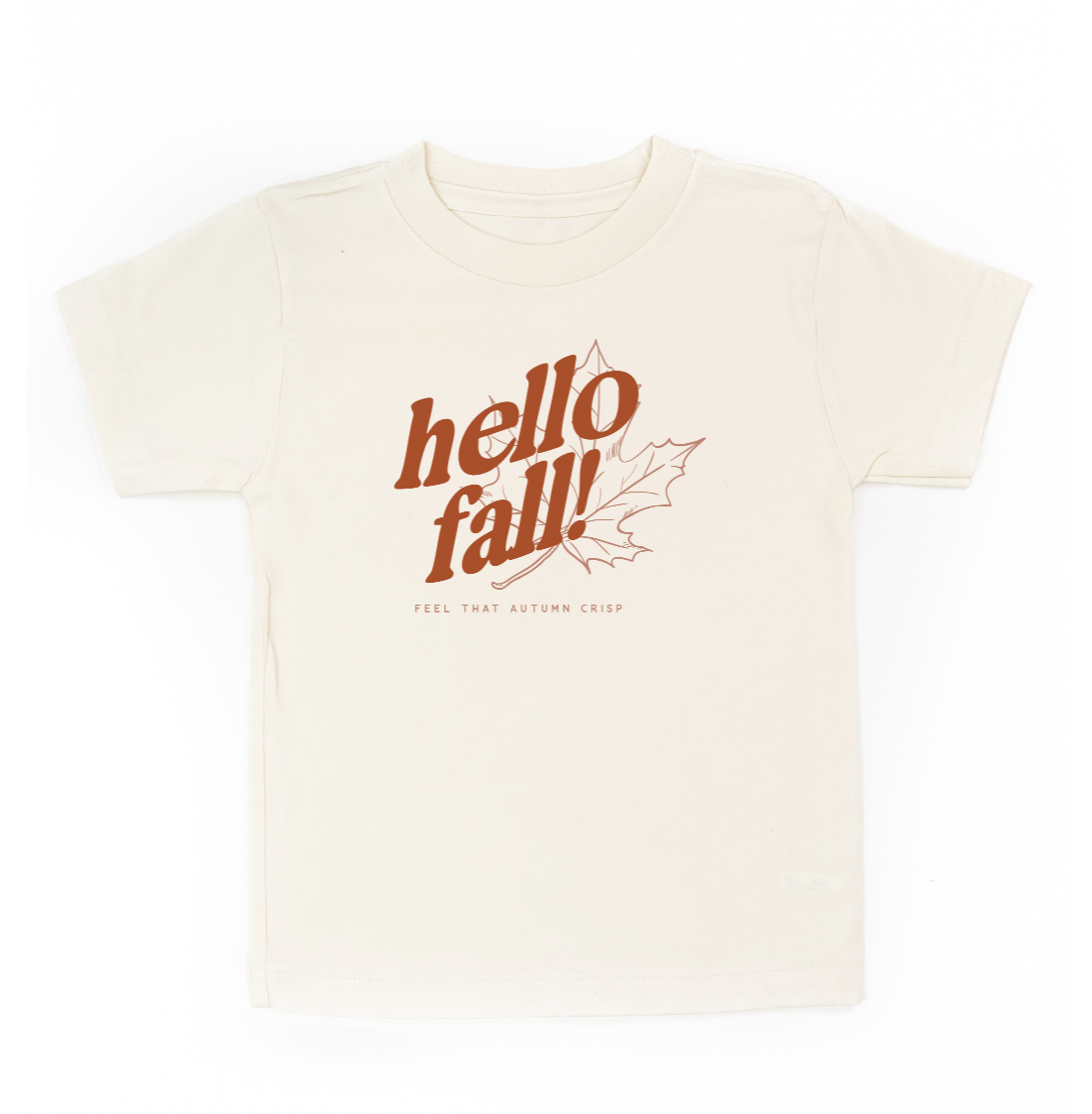 Hello Fall! - Set of 2 Tees - Adult Comfort Colors Short Sleeve + Coordinating Child Tee Little Mama Shirt Shop