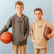 BUILT BRAVE HOODIE - Embroidered/Printed Youth Pigment Little Mama Shirt Shop LLC