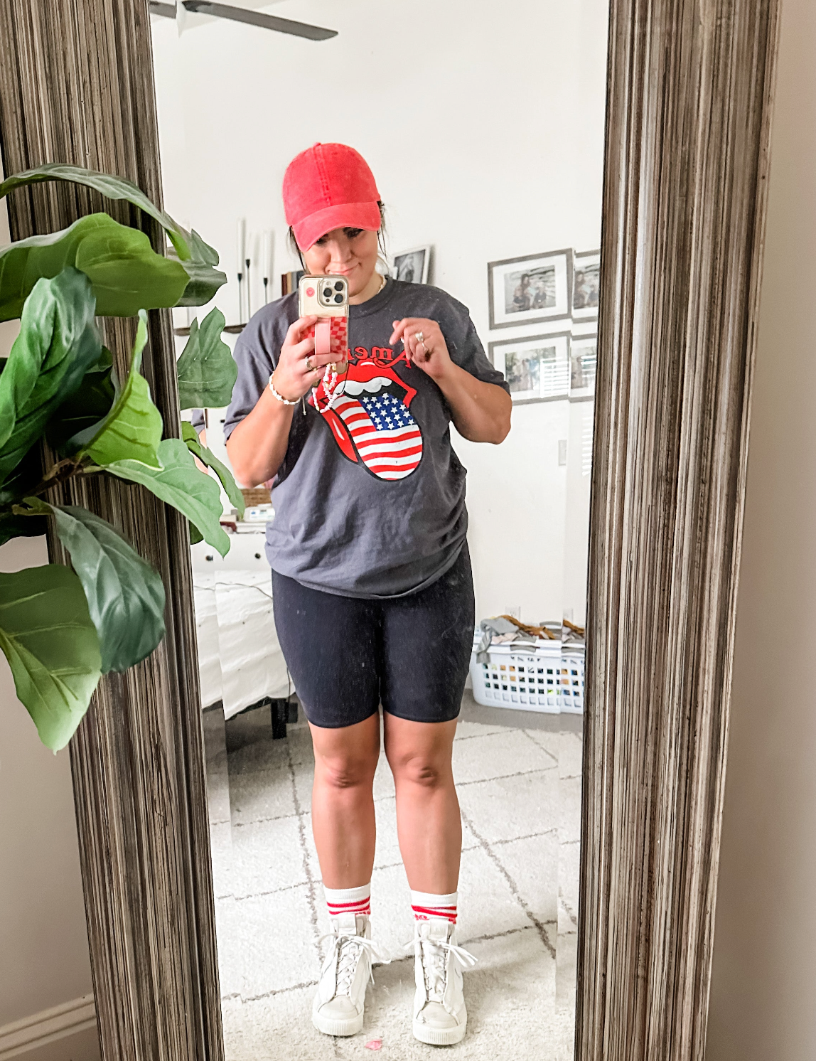 America - Tongue - Comfort Colors Tee Little Mama Shirt Shop