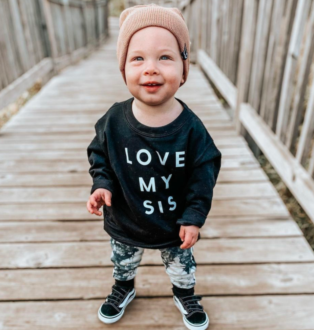 Love My Sis - Child Sweater Little Mama Shirt Shop