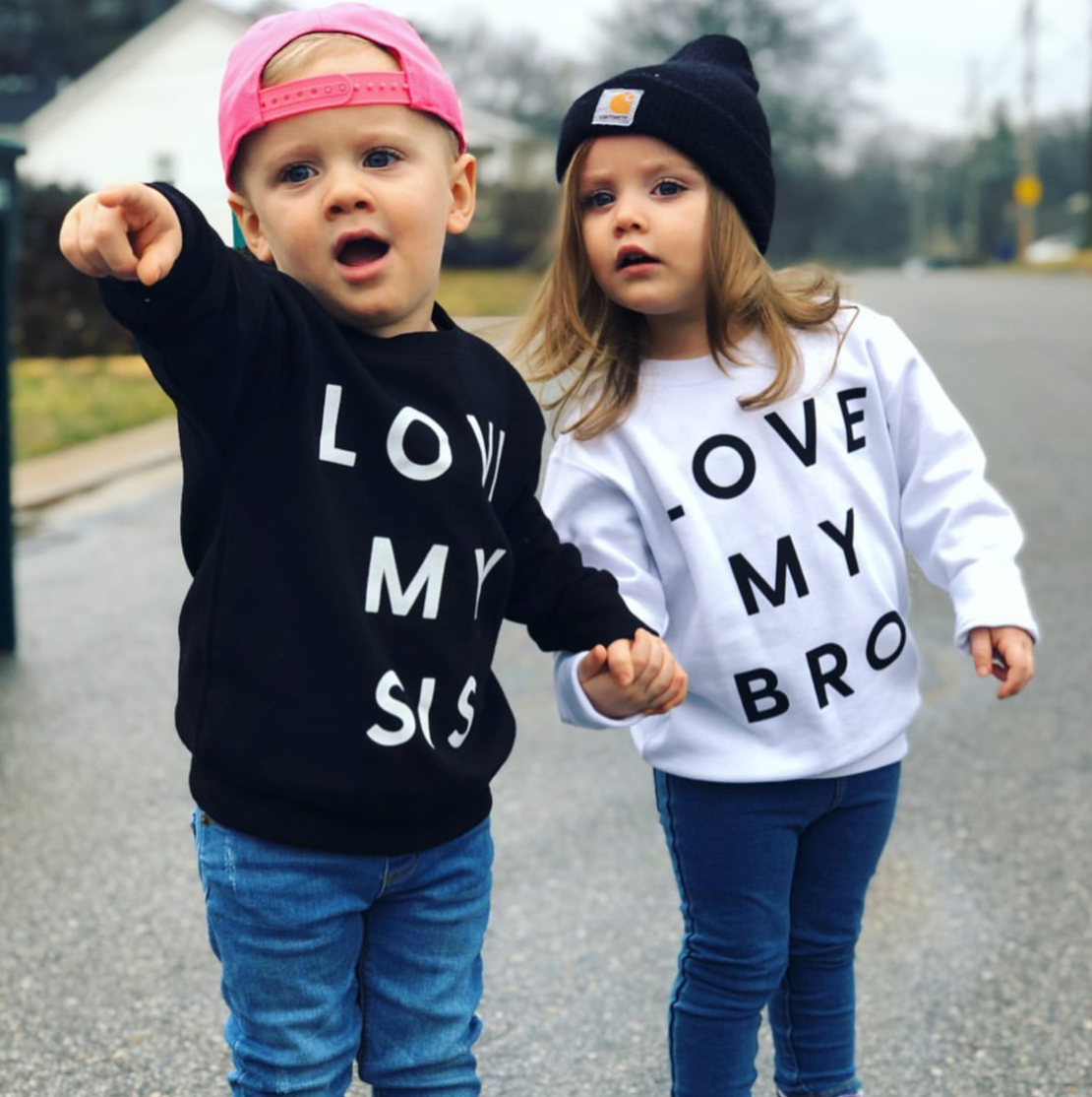 Love My Sis - Child Sweater Little Mama Shirt Shop