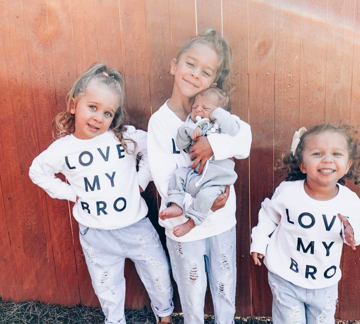Love My Bro - Child Sweater Little Mama Shirt Shop
