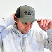 DAD (Mountains) - Multiple Color Options - Snapback Hat Little Mama Shirt Shop