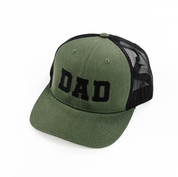 DAD (Varsity) - Multiple Color Options - Snapback Hat Little Mama Shirt Shop