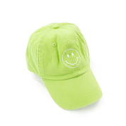 Smiley Face - Dark Pink - Child Baseball Cap Little Mama Shirt Shop