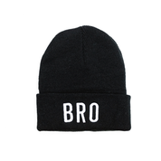 Child Beanie - BRO - Tan Little Mama Shirt Shop LLC