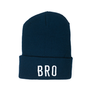 Child Beanie - BRO - Tan Little Mama Shirt Shop LLC