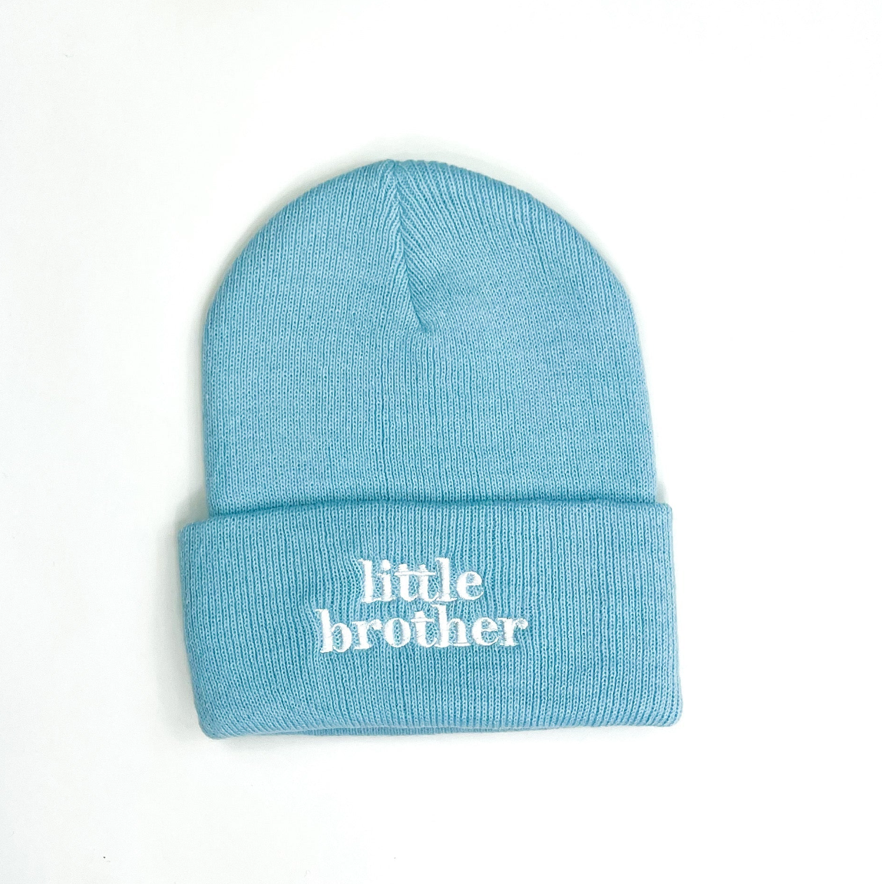 Child Beanie - Little Brother - Gray w/ Black Little Mama Shirt Shop LLC