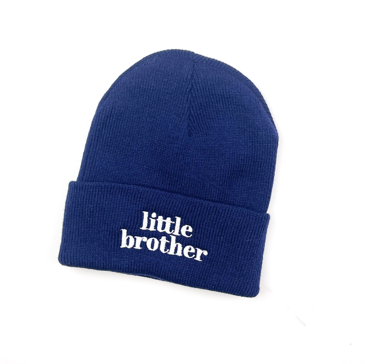 Child Beanie - Little Brother - Gray w/ Black Little Mama Shirt Shop LLC