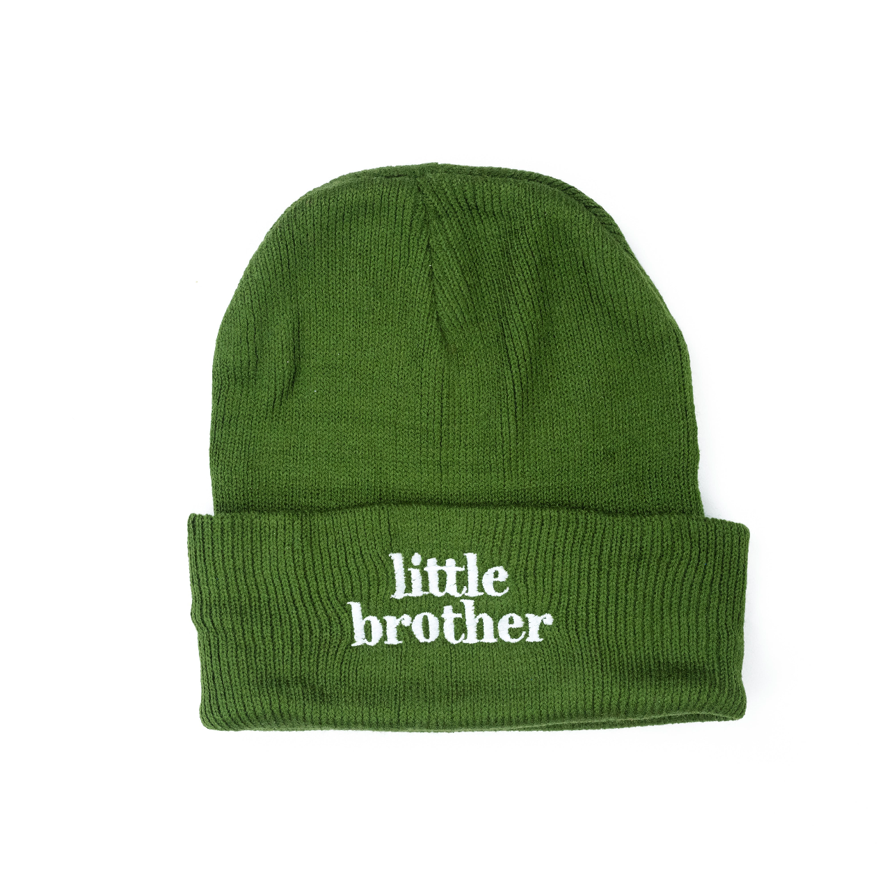 Child Beanie - Little Brother - Gray w/ Black Little Mama Shirt Shop LLC