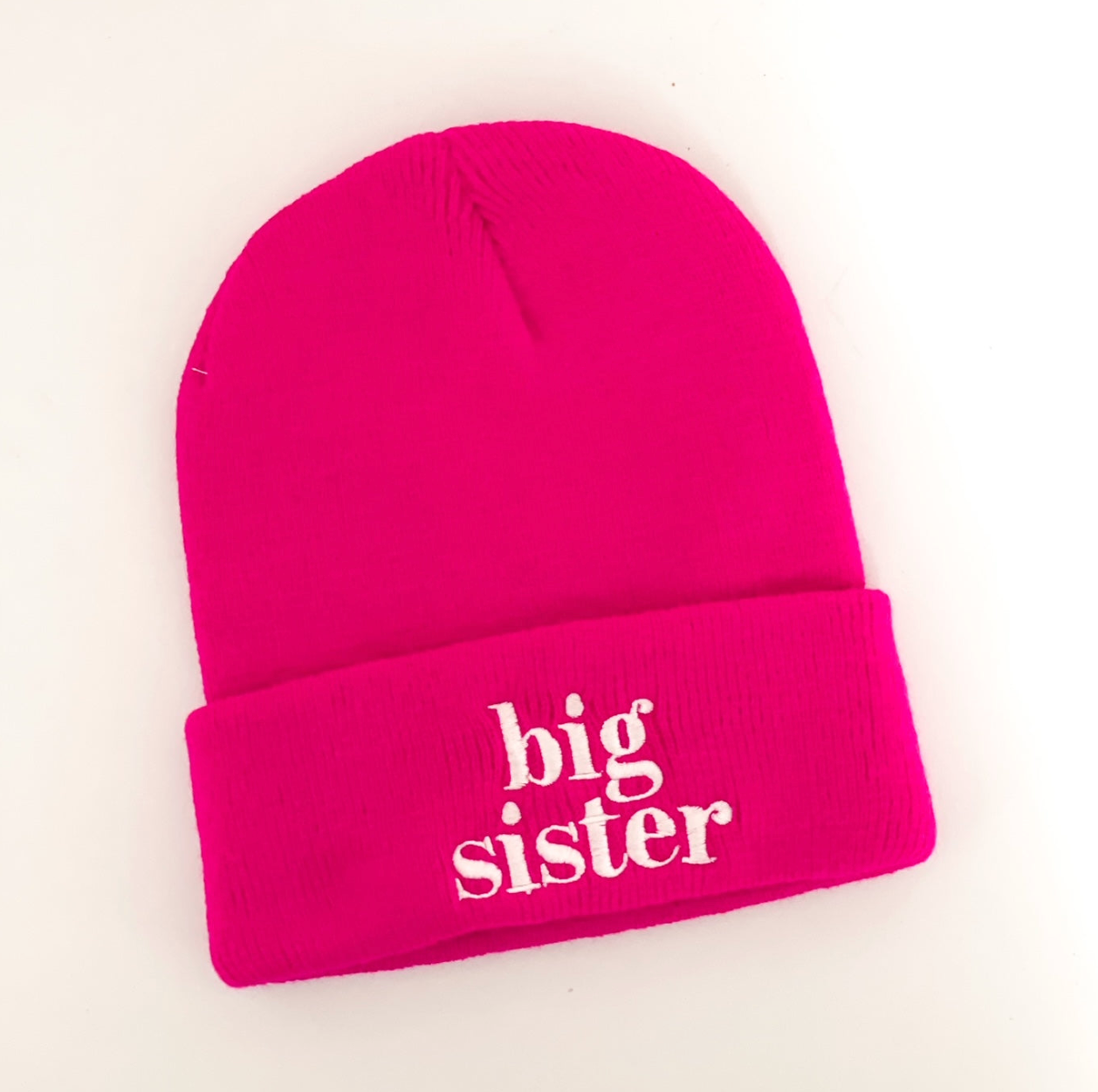 Big Sister - (Multiple Color Options) - Child Beanie Little Mama Shirt Shop LLC