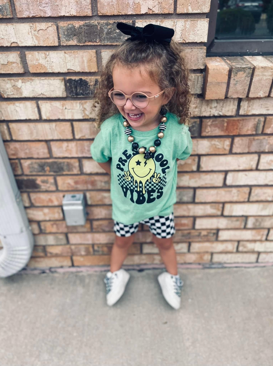 (Choose Your Grade) Vibes - Peace Smiley - Child Tee Little Mama Shirt Shop