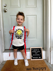 (Choose Your Grade) Vibes - Peace Smiley - Child Tee Little Mama Shirt Shop