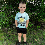 (Choose Your Grade) Vibes - Peace Smiley - Child Tee Little Mama Shirt Shop