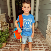 Hello (Choose Your Grade) - Checker Smiley - Child Tee Little Mama Shirt Shop