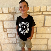 Hello (Choose Your Grade) - Checker Smiley - Child Tee Little Mama Shirt Shop