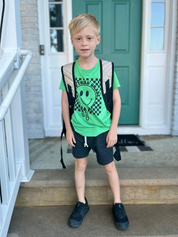 Hello (Choose Your Grade) - Checker Smiley - Child Tee Little Mama Shirt Shop