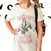 Rollerskates - Rollin' Into (Choose Your Grade) - Child Tee Little Mama Shirt Shop