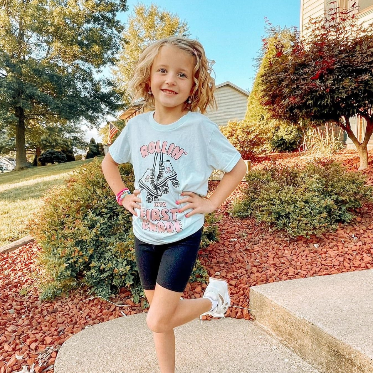 Rollerskates - Rollin' Into (Choose Your Grade) - Child Tee Little Mama Shirt Shop