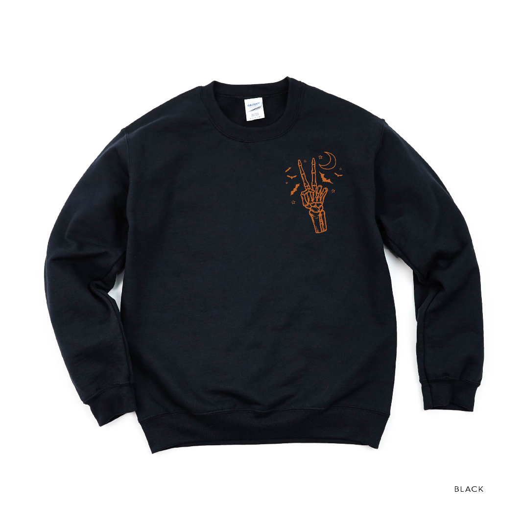 Peace - Skeleton - Basic Fleece Little Mama Shirt Shop LLC
