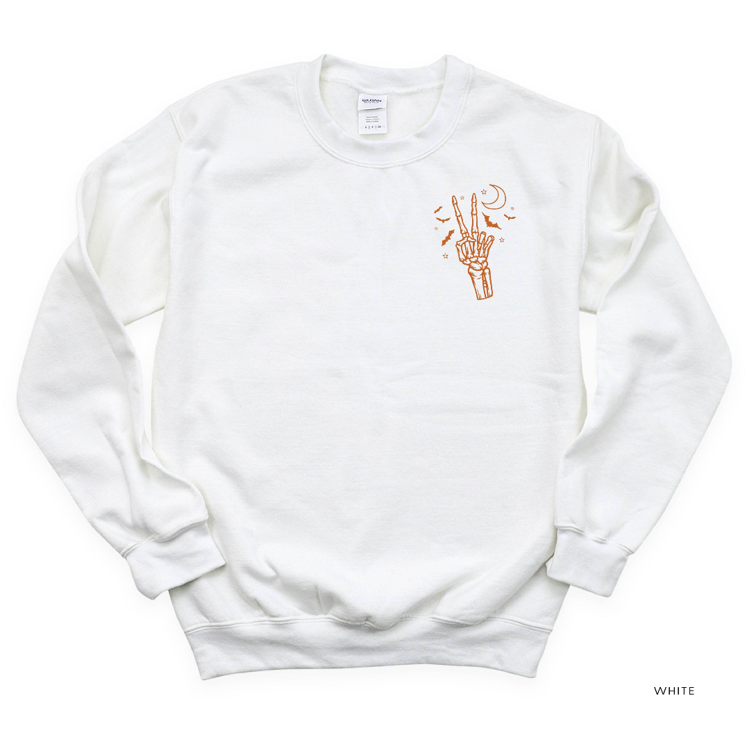 Peace - Skeleton - Basic Fleece Little Mama Shirt Shop LLC