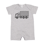 Trucks N' Things Minimalist Design - (Choose Your Vehicle) - Shorts Romper Little Mama Shirt Shop