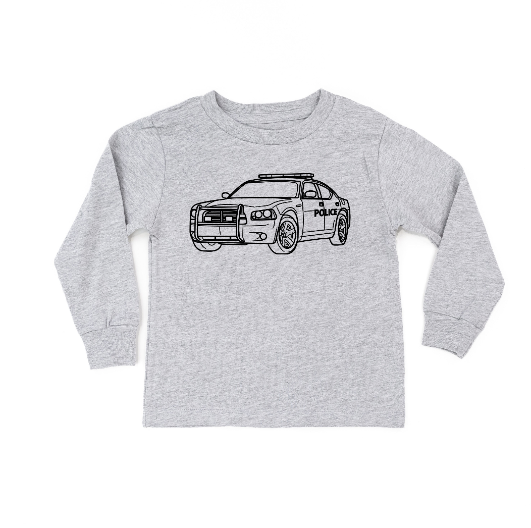 Trucks N' Things Minimalist Design - (Choose Your Vehicle) - Child Long Sleeve Tee Little Mama Shirt Shop