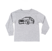 Trucks N' Things Minimalist Design - (Choose Your Vehicle) - Child Long Sleeve Tee Little Mama Shirt Shop