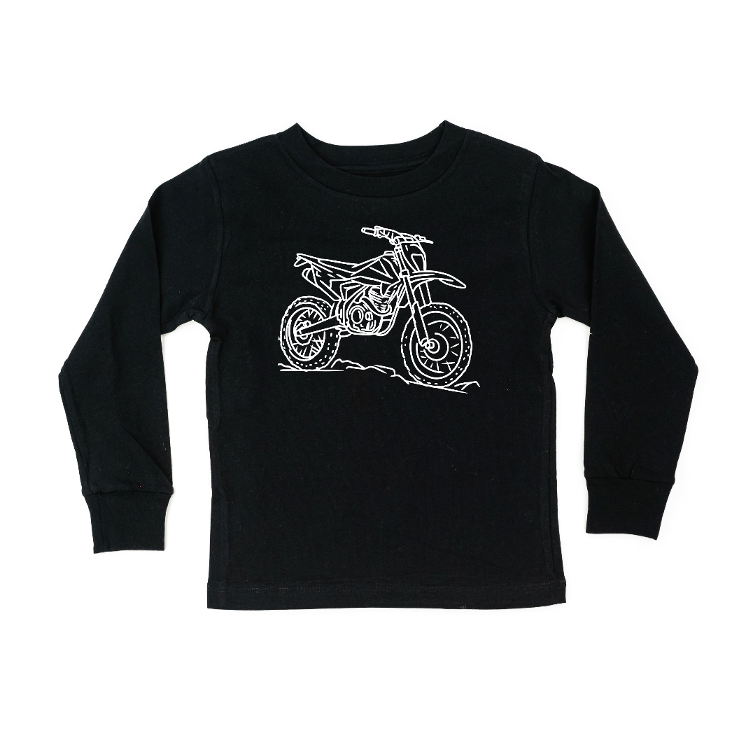 Trucks N' Things Minimalist Design - (Choose Your Vehicle) - Child Long Sleeve Tee Little Mama Shirt Shop