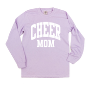 Varsity Style - Sports Moms - (Choose Your Sport) - Long Sleeve Comfort Colors Tee Little Mama Shirt Shop