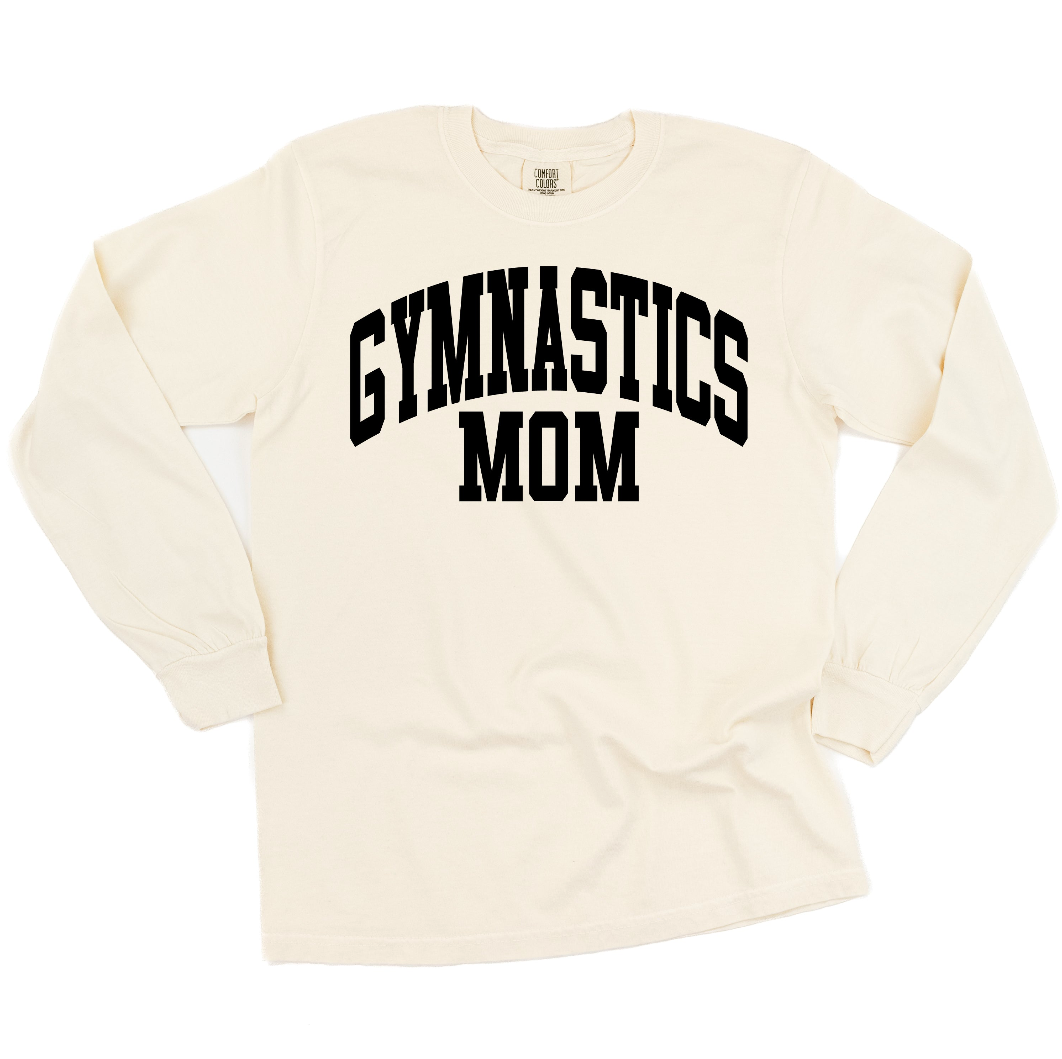 Varsity Style - Sports Moms - (Choose Your Sport) - Long Sleeve Comfort Colors Tee Little Mama Shirt Shop