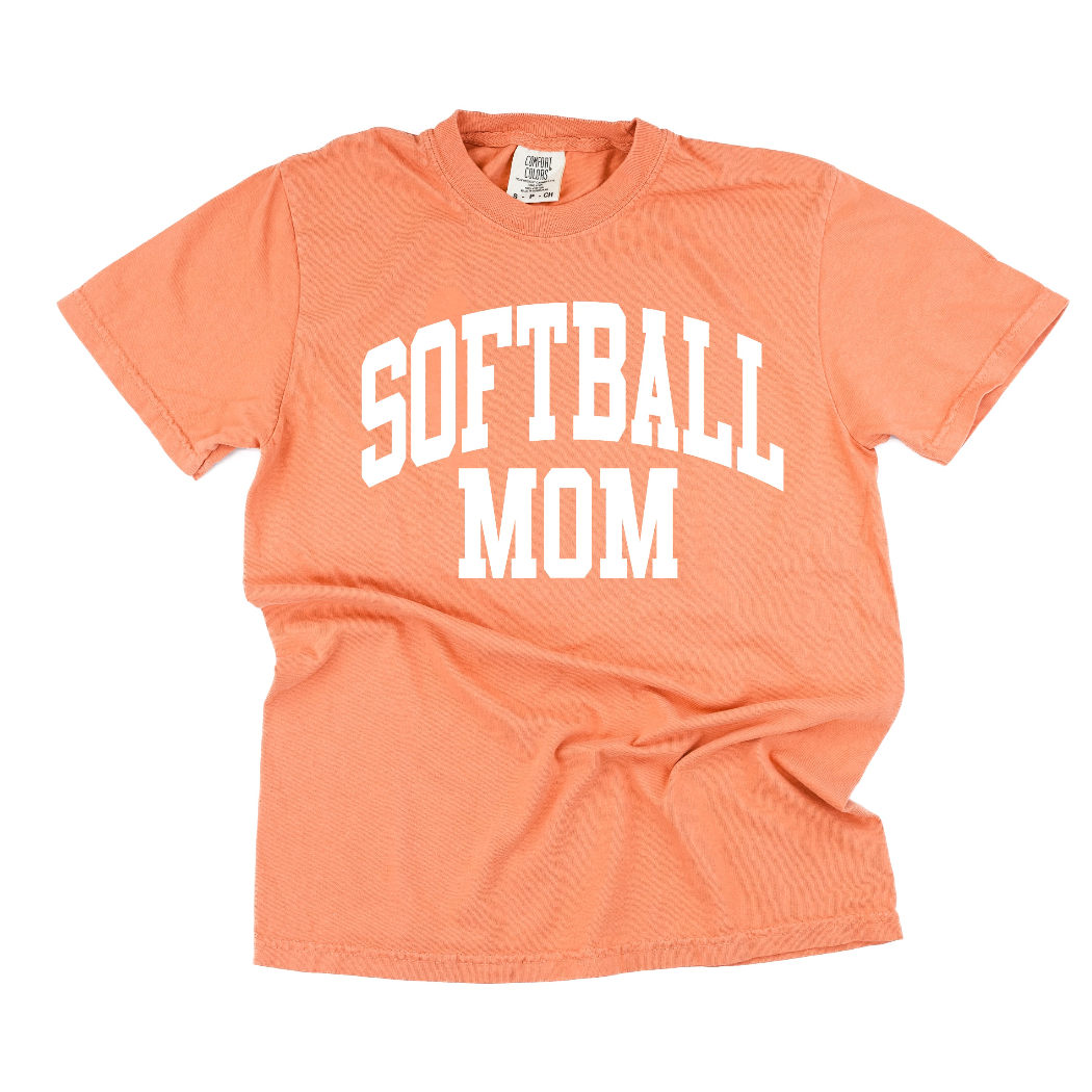 Varsity Style - Sports Moms - (Choose Your Sport) - Comfort Colors Tee Little Mama Shirt Shop