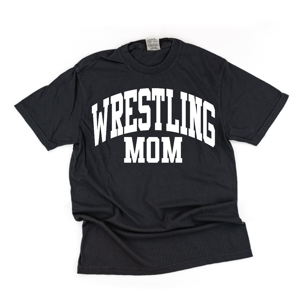 Varsity Style - Sports Moms - (Choose Your Sport) - Comfort Colors Tee Little Mama Shirt Shop