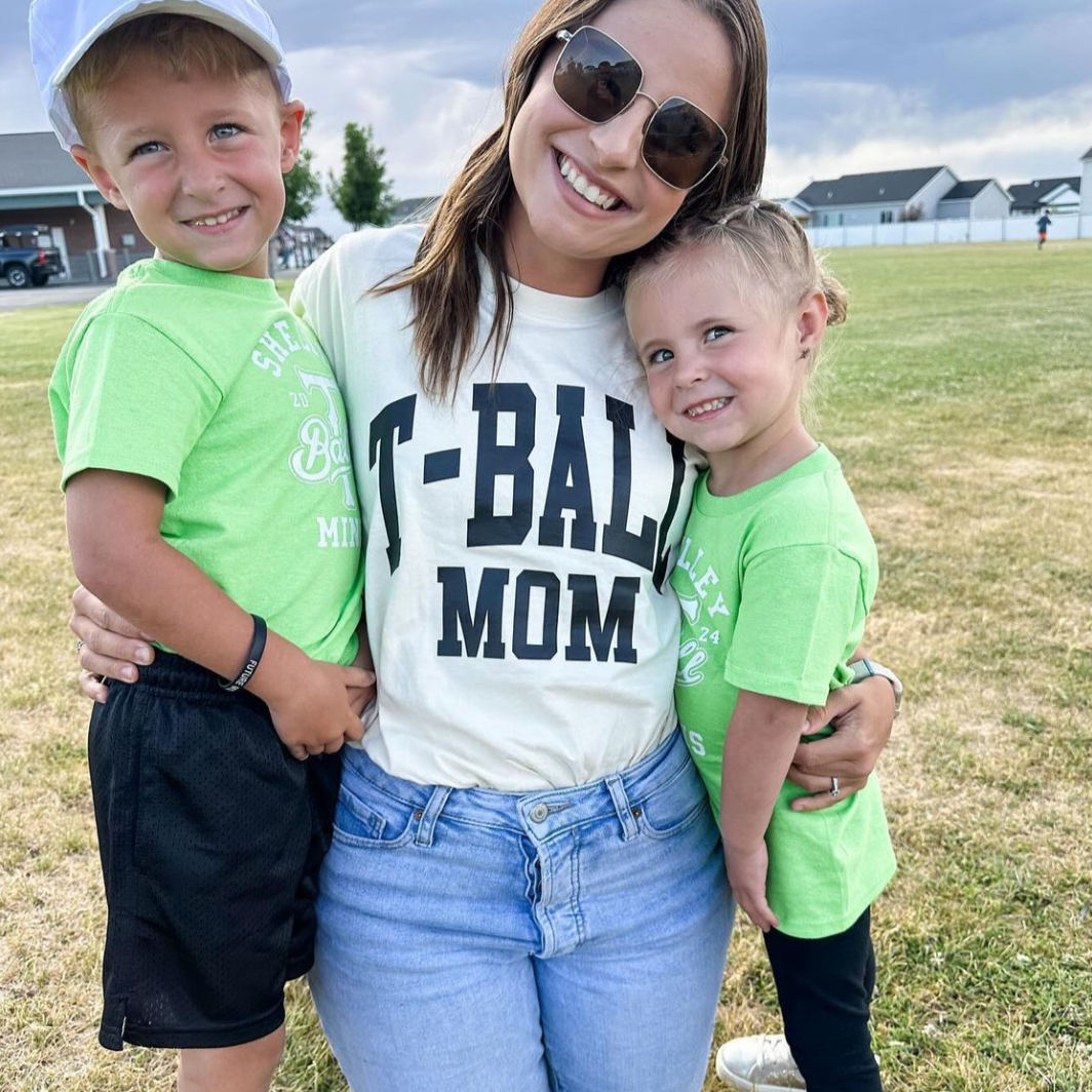 Varsity Style - Sports Moms - (Choose Your Sport) - Comfort Colors Tee Little Mama Shirt Shop